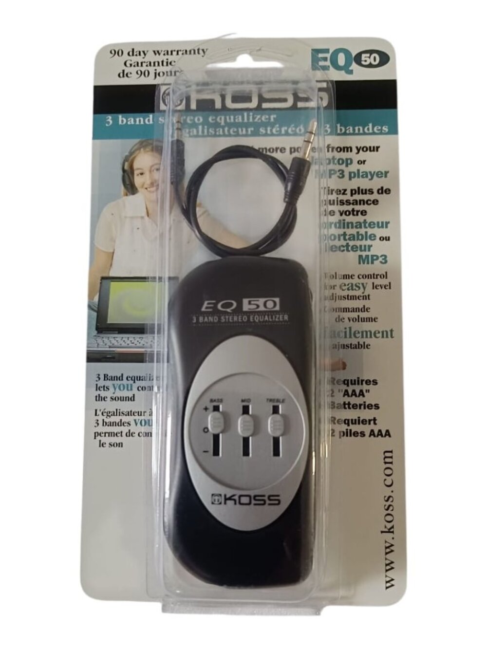 🎵 KOSS EQ50 3-Band Stereo Equalizer 🎵